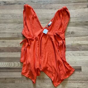 Free People Beach Bright Orange Coverup